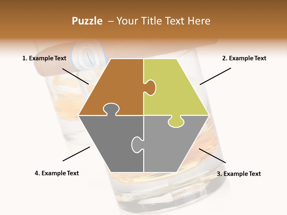 Golden Tobacco Hard PowerPoint Template