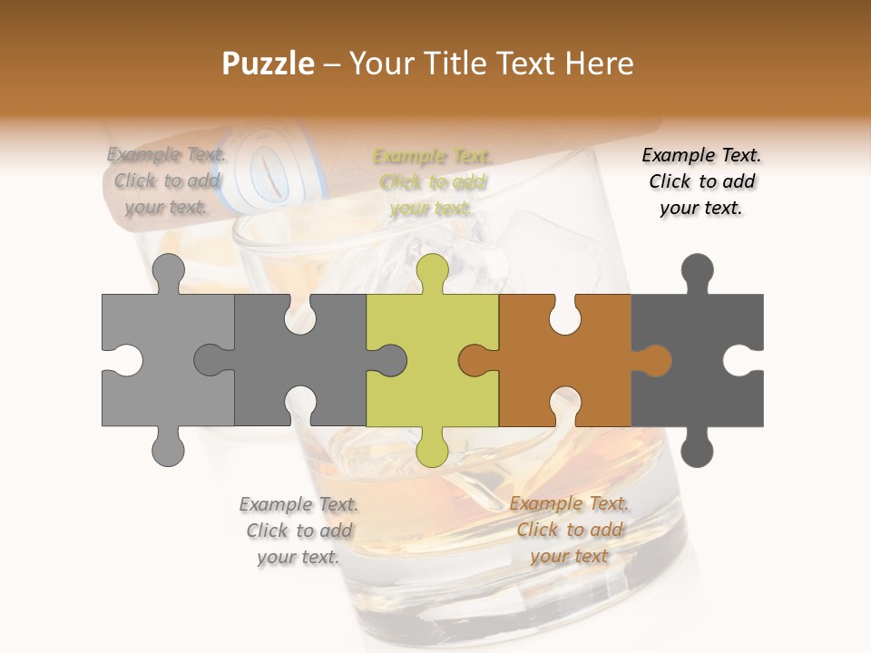 Golden Tobacco Hard PowerPoint Template