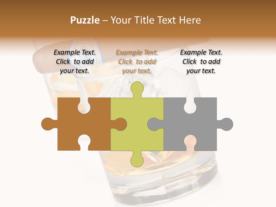 Golden Tobacco Hard PowerPoint Template