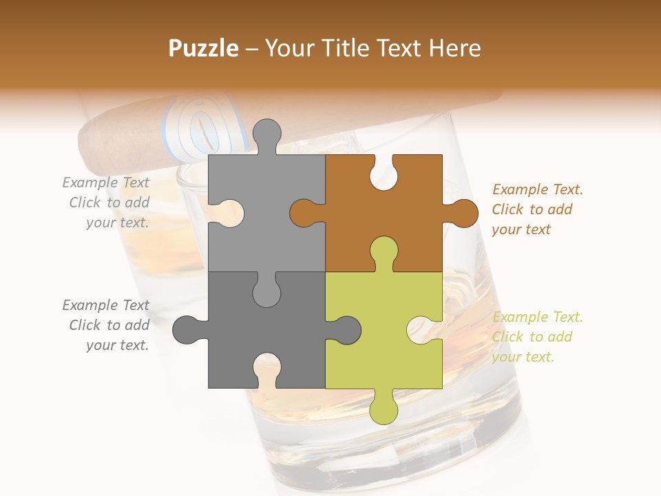 Golden Tobacco Hard PowerPoint Template