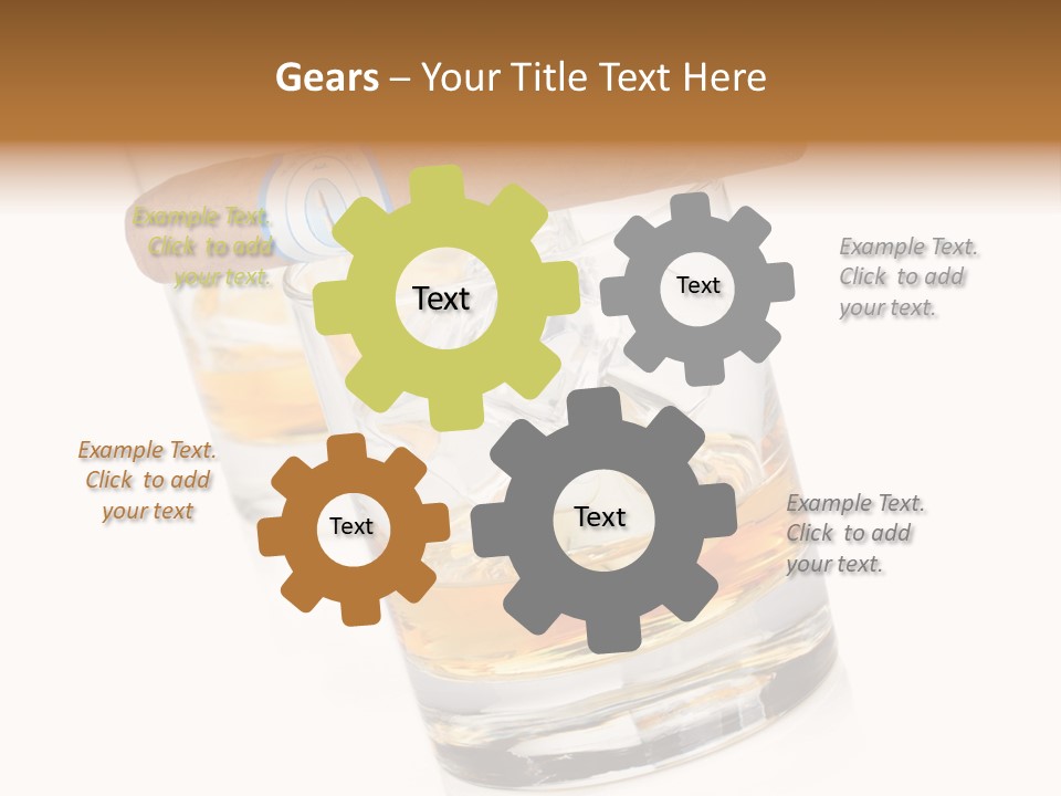 Golden Tobacco Hard PowerPoint Template