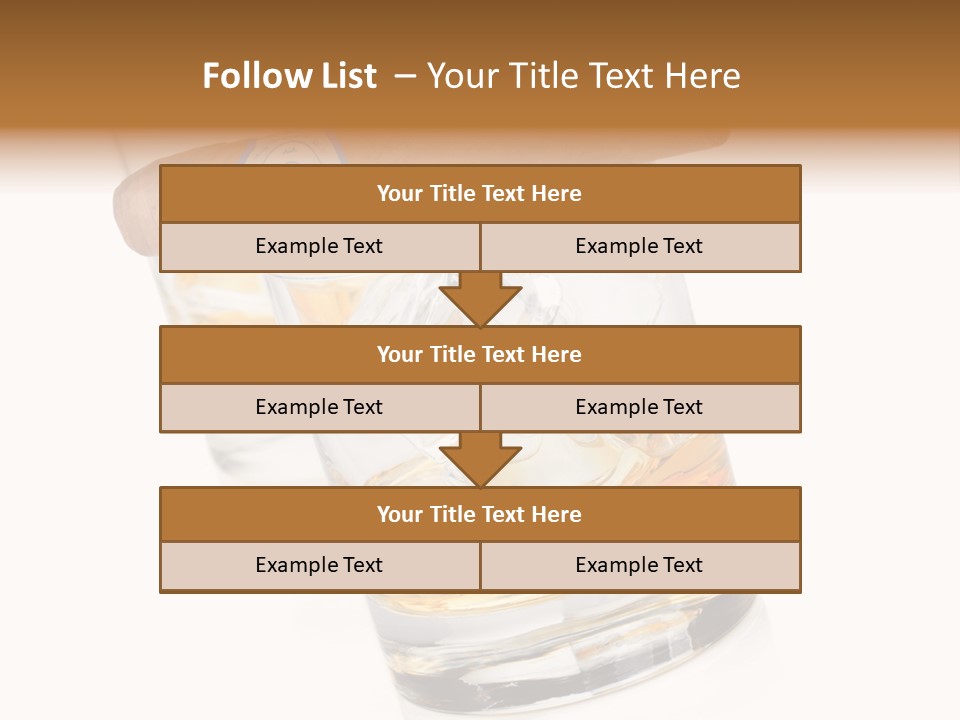 Golden Tobacco Hard PowerPoint Template