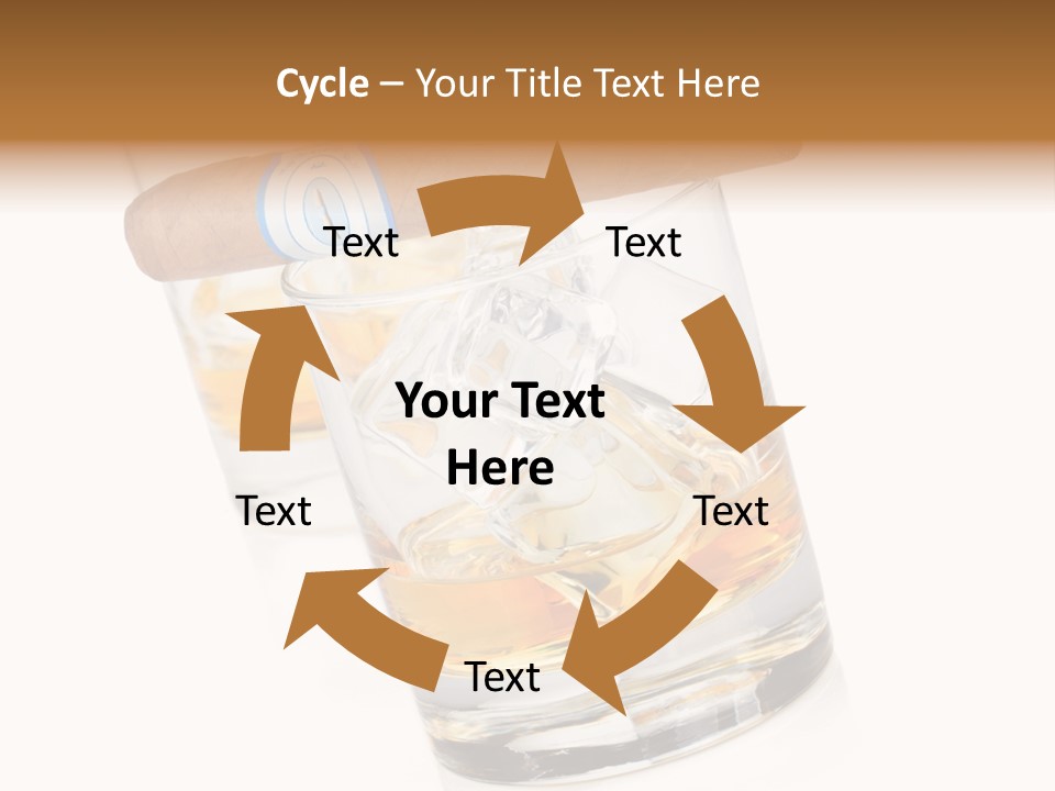 Golden Tobacco Hard PowerPoint Template