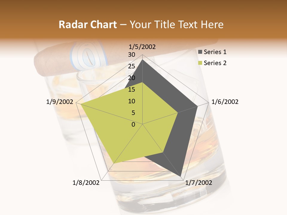 Golden Tobacco Hard PowerPoint Template