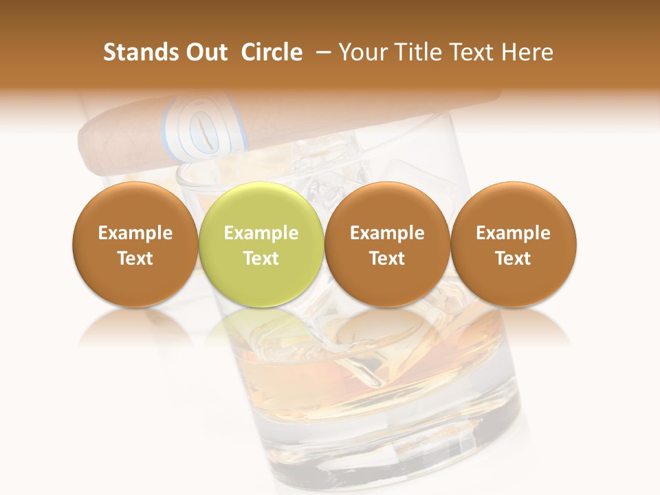 Golden Tobacco Hard PowerPoint Template