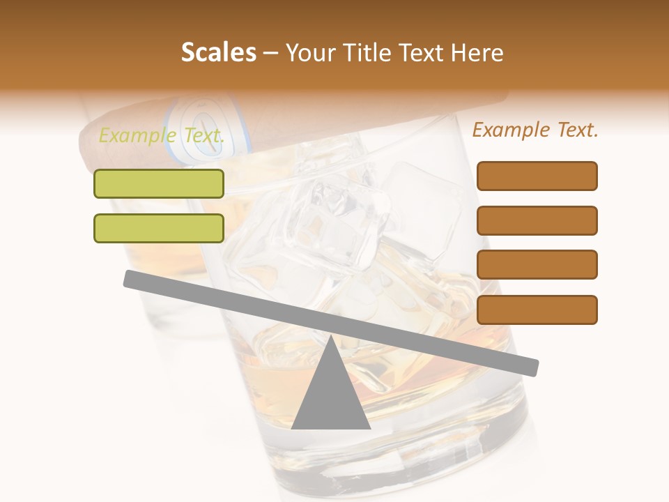 Golden Tobacco Hard PowerPoint Template