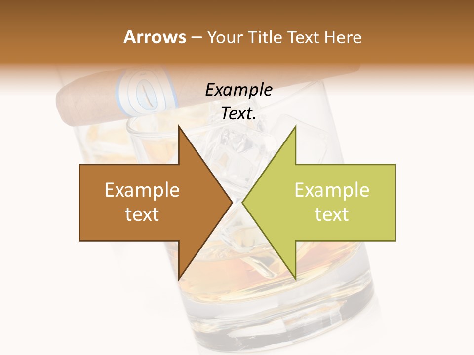 Golden Tobacco Hard PowerPoint Template