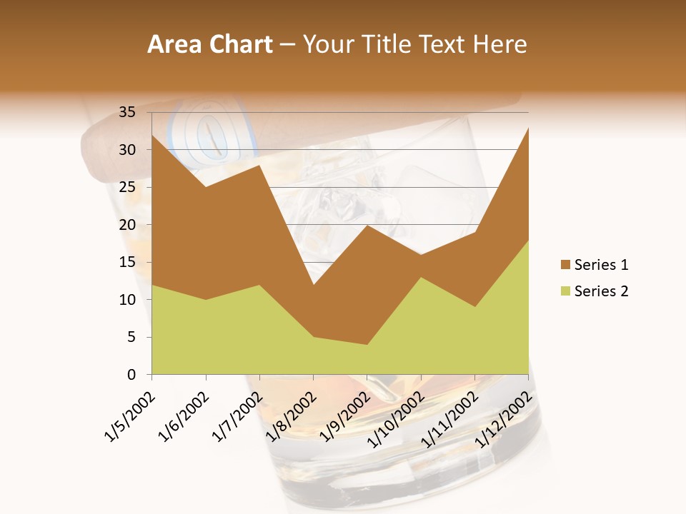 Golden Tobacco Hard PowerPoint Template