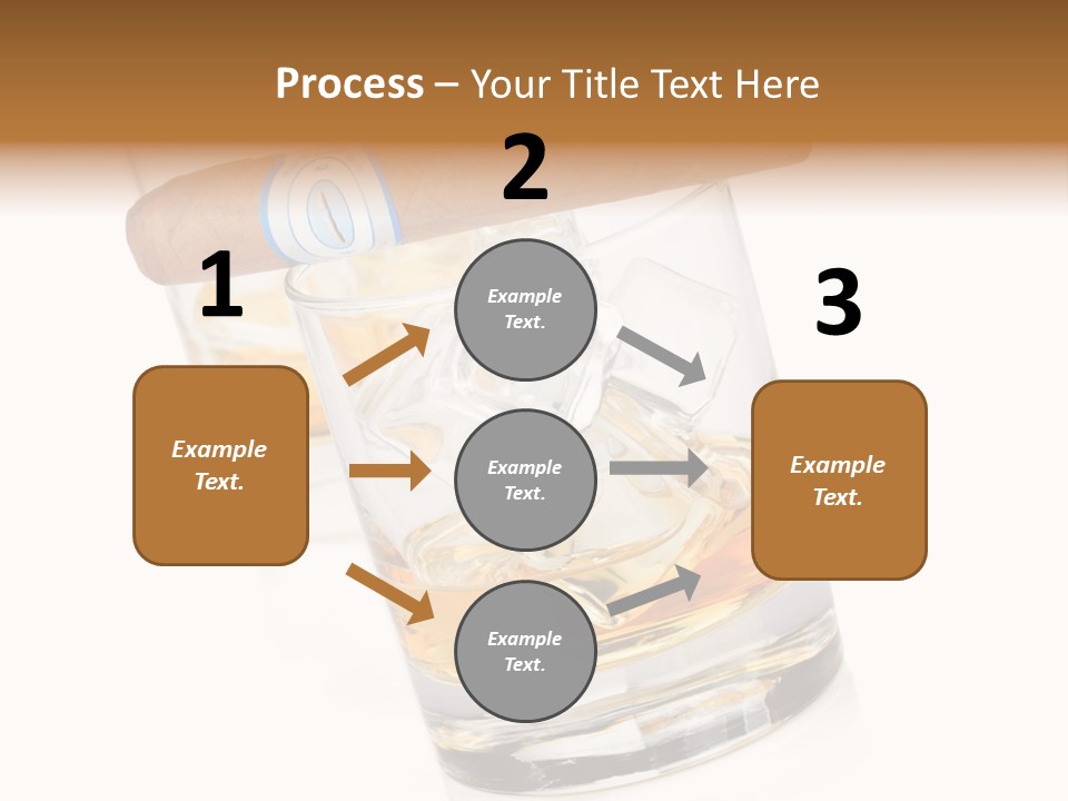 Golden Tobacco Hard PowerPoint Template