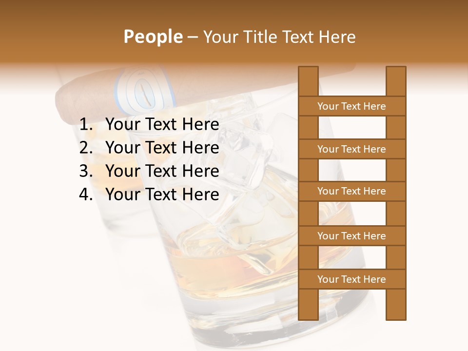 Golden Tobacco Hard PowerPoint Template