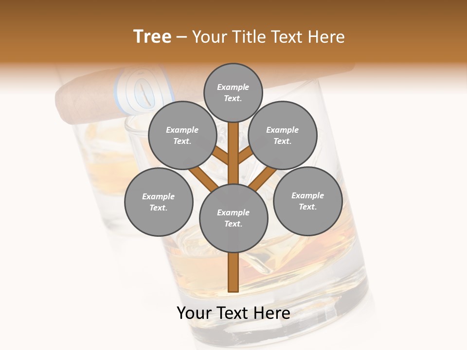 Golden Tobacco Hard PowerPoint Template