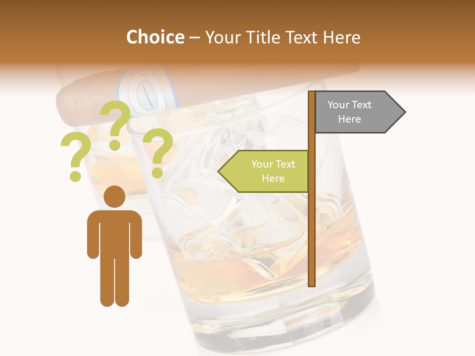 Golden Tobacco Hard PowerPoint Template