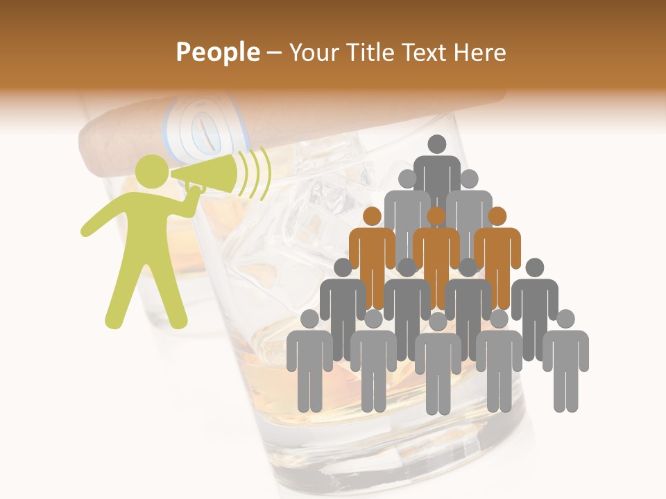 Golden Tobacco Hard PowerPoint Template