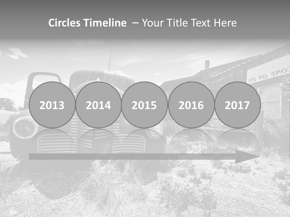 Route Automobile Red PowerPoint Template