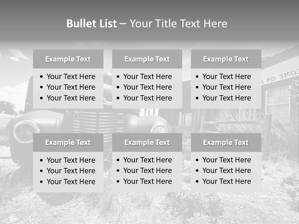Route Automobile Red PowerPoint Template
