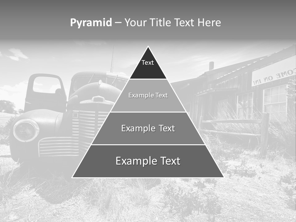 Route Automobile Red PowerPoint Template