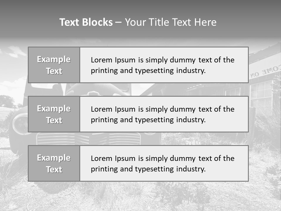 Route Automobile Red PowerPoint Template