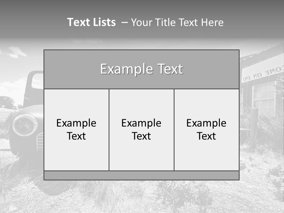 Route Automobile Red PowerPoint Template