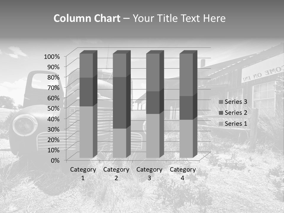 Route Automobile Red PowerPoint Template