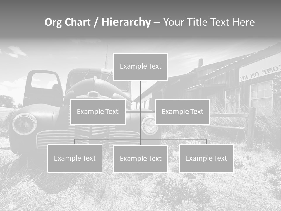 Route Automobile Red PowerPoint Template