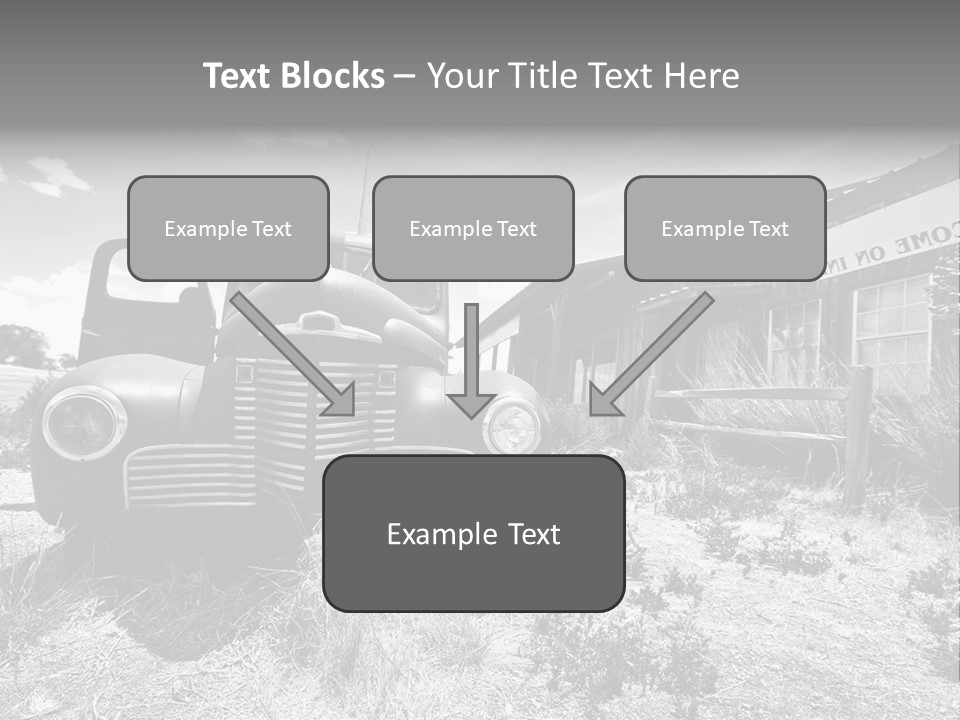 Route Automobile Red PowerPoint Template