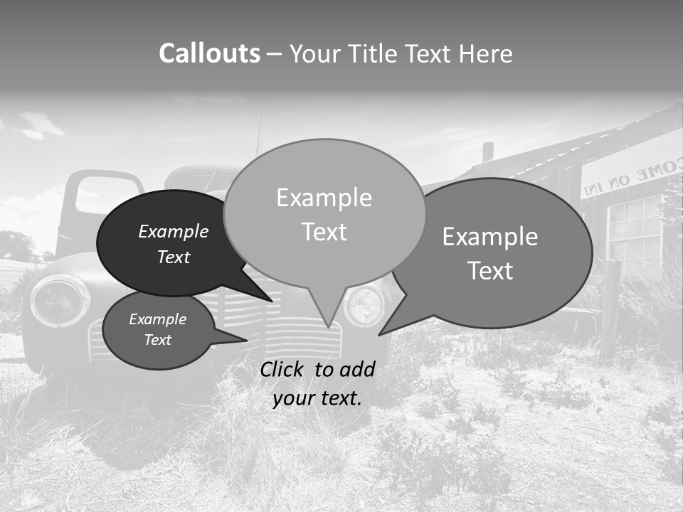 Route Automobile Red PowerPoint Template