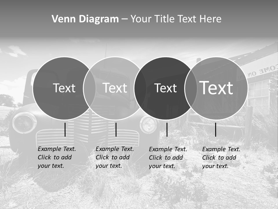 Route Automobile Red PowerPoint Template