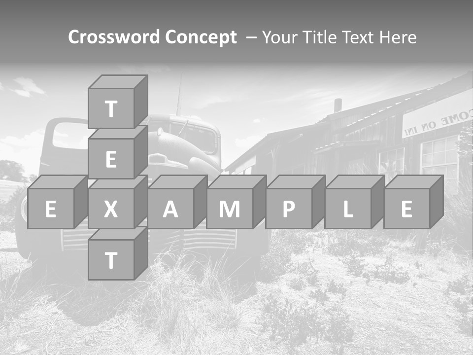Route Automobile Red PowerPoint Template