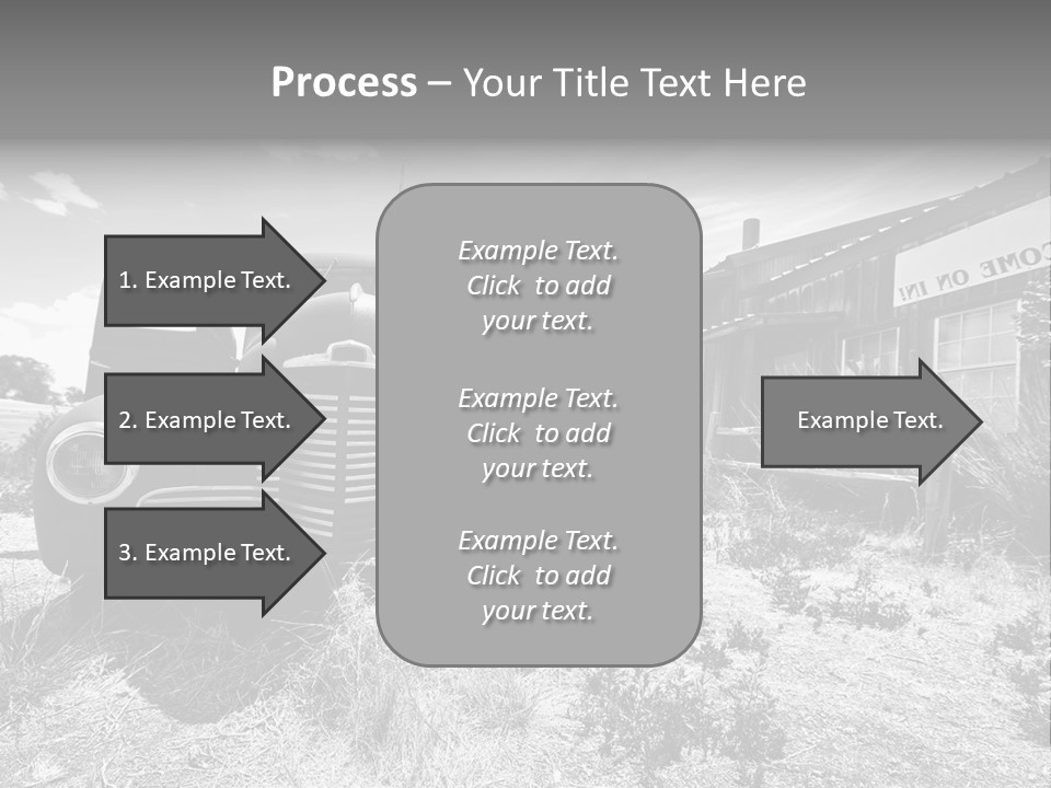 Route Automobile Red PowerPoint Template