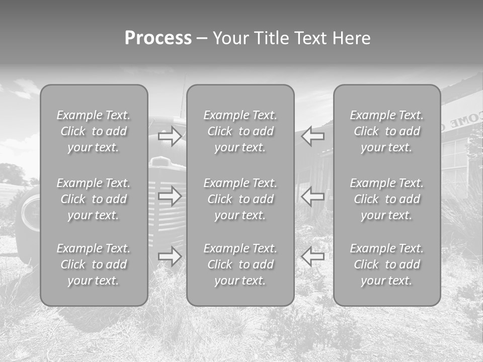 Route Automobile Red PowerPoint Template