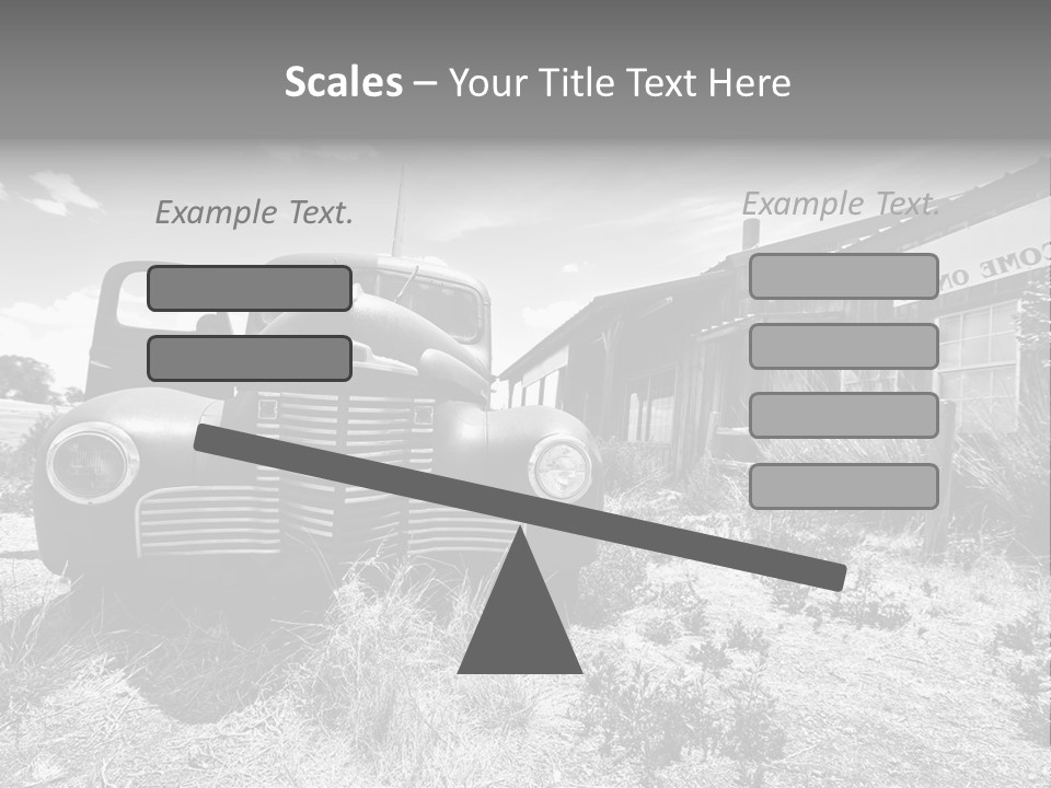 Route Automobile Red PowerPoint Template