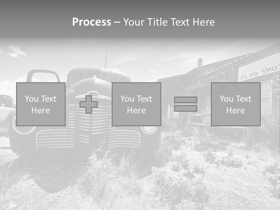 Route Automobile Red PowerPoint Template