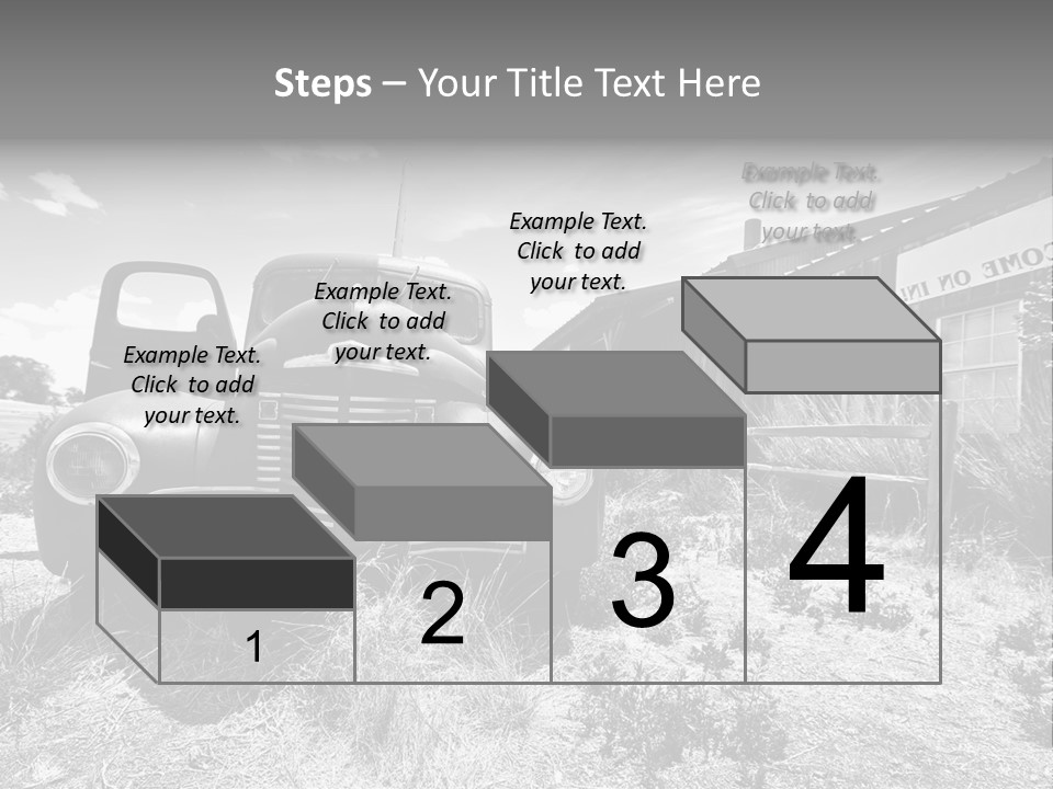 Route Automobile Red PowerPoint Template