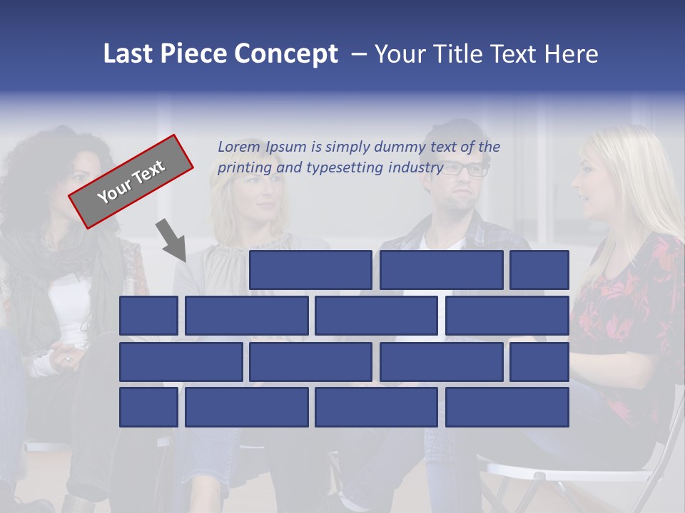 Working Discussing Group PowerPoint Template