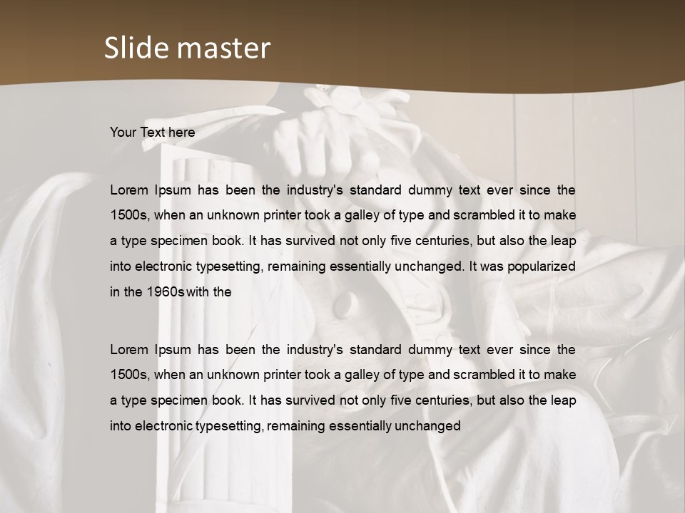 American Patriotism Sitting PowerPoint Template