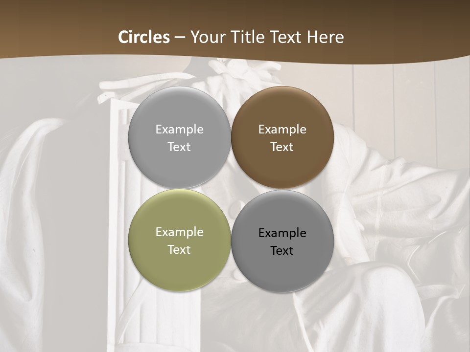 American Patriotism Sitting PowerPoint Template