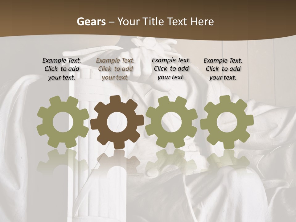 American Patriotism Sitting PowerPoint Template