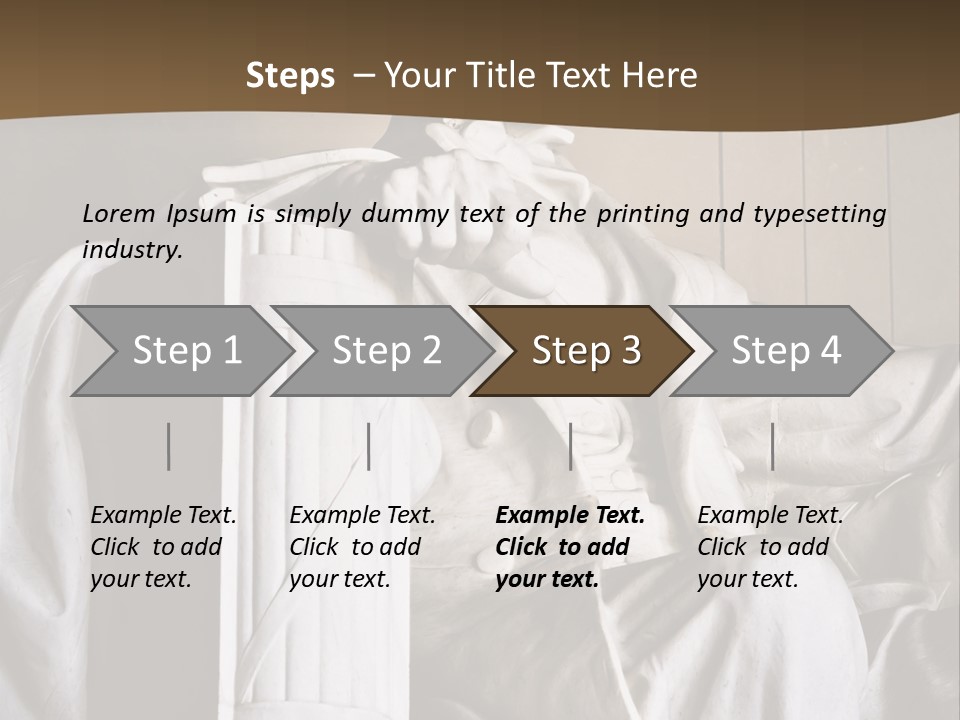 American Patriotism Sitting PowerPoint Template
