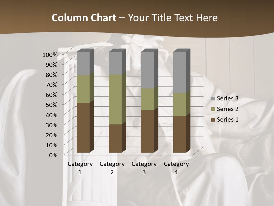 American Patriotism Sitting PowerPoint Template