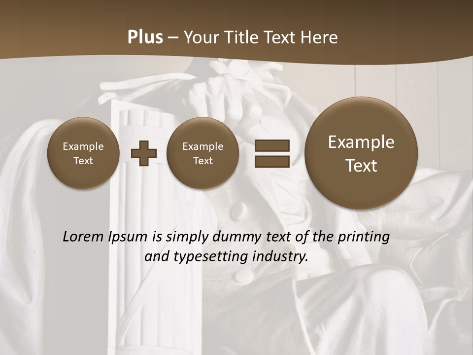 American Patriotism Sitting PowerPoint Template
