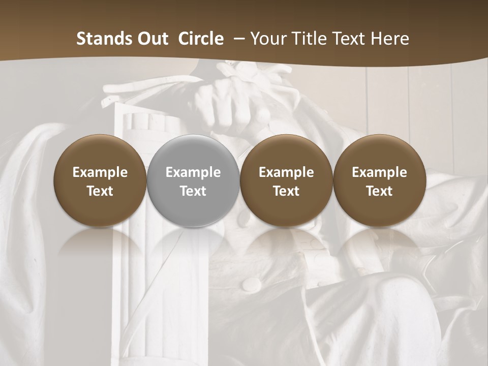 American Patriotism Sitting PowerPoint Template