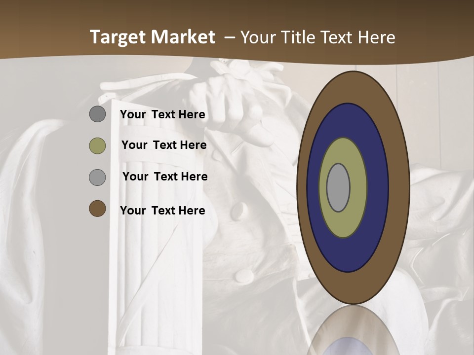 American Patriotism Sitting PowerPoint Template