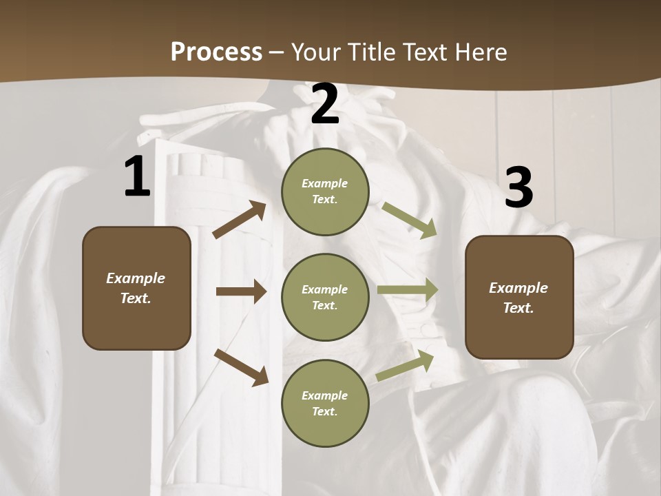 American Patriotism Sitting PowerPoint Template
