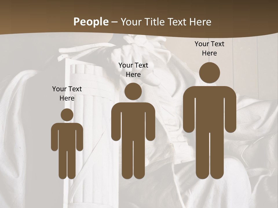 American Patriotism Sitting PowerPoint Template