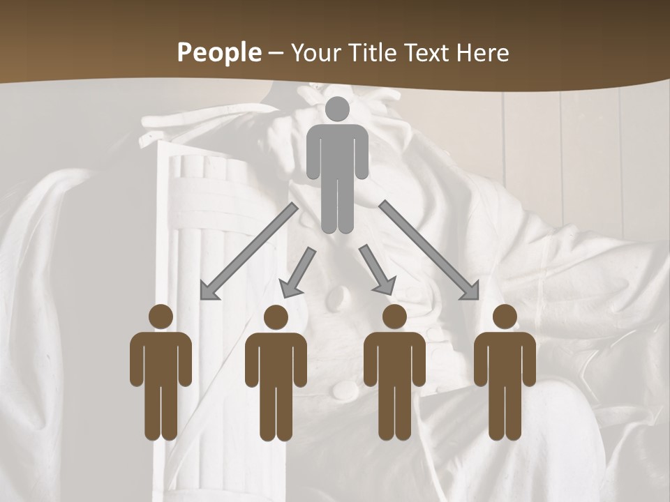 American Patriotism Sitting PowerPoint Template