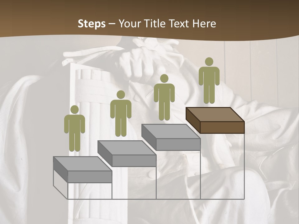 American Patriotism Sitting PowerPoint Template