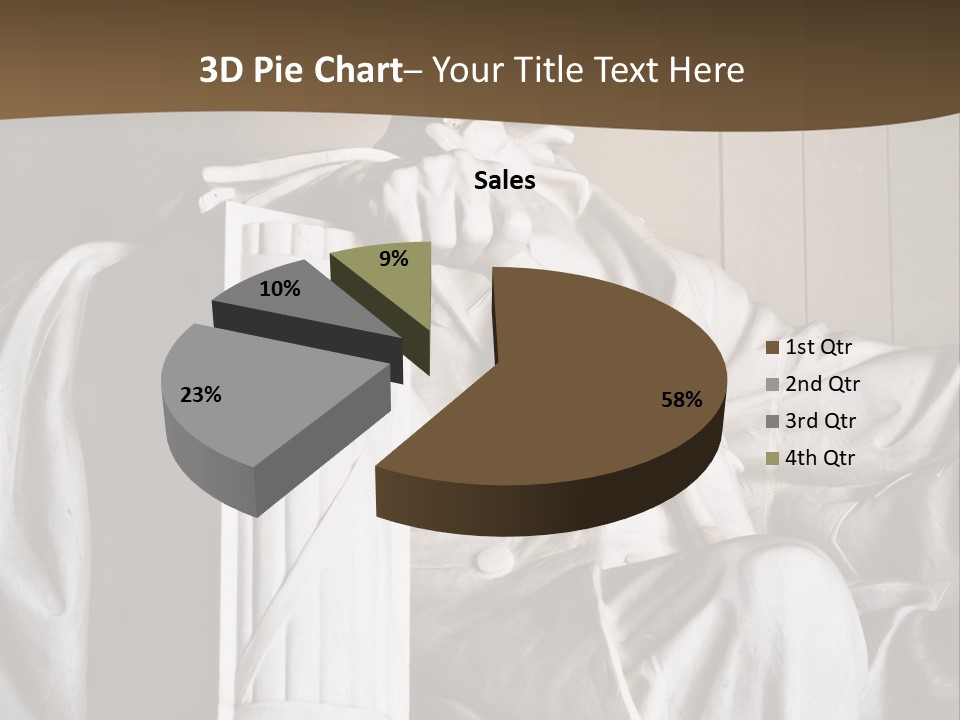 American Patriotism Sitting PowerPoint Template