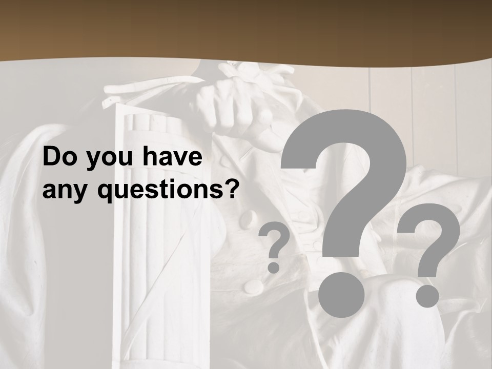 American Patriotism Sitting PowerPoint Template