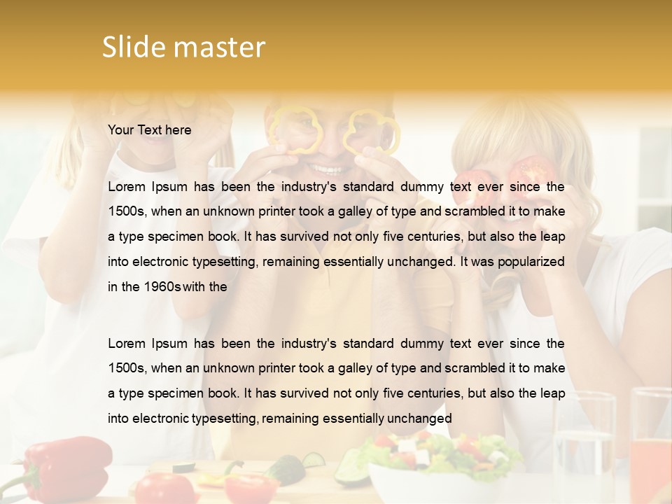 Little Girl Slice PowerPoint Template
