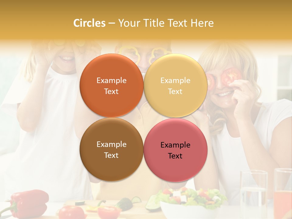 Little Girl Slice PowerPoint Template